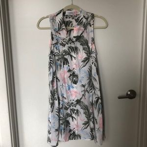 Tropical Shirt Dress